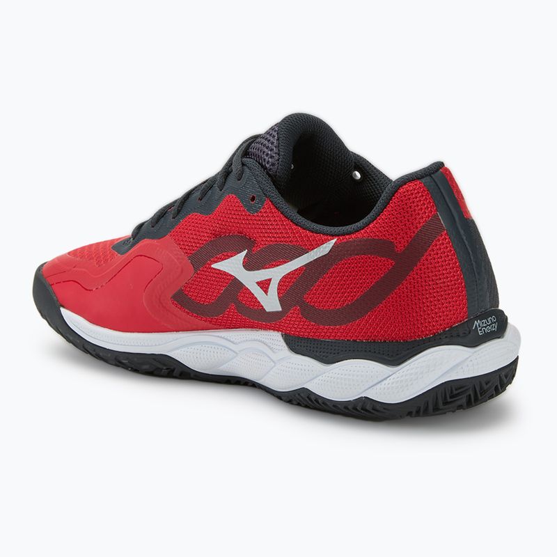 Mizuno Wave Enforce Court Padel salsa/weiß/vulkan Padel Schuhe 3
