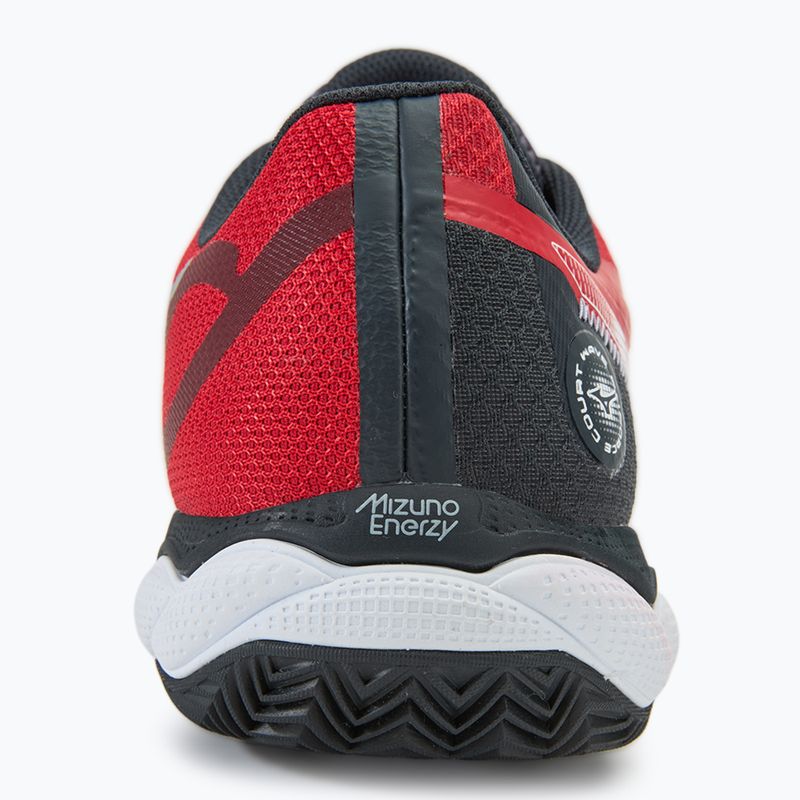 Mizuno Wave Enforce Court Padel salsa/weiß/vulkan Padel Schuhe 6