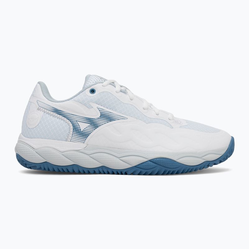 Tennisschuhe Damen Mizuno Wave Enforce Court CC white/ parisian blue/ plein air 2