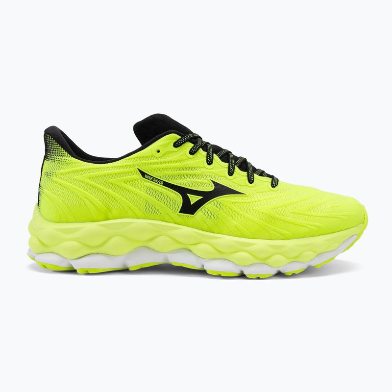 Herren Laufschuhe Mizuno Wave Sky 8 mizuno neo lime/schwarz/weiß 2