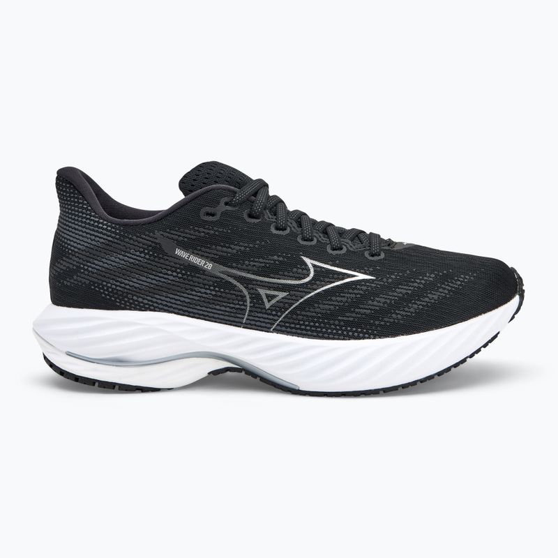 Herren Laufschuhe Mizuno Wave Rider 28 schwarz/silber/ebony 2