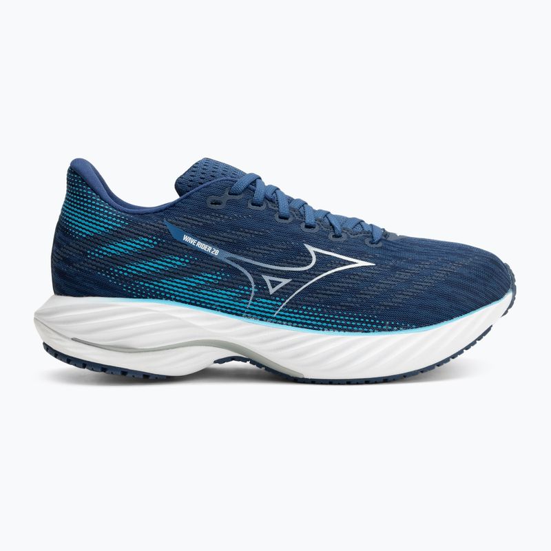 Herren Laufschuhe Mizuno Wave Rider 28 Kombi Blau/Weiß/Flussblau 2