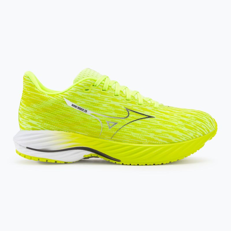 Herren Laufschuhe Mizuno Wave Rider 28 mizuno neo lime/schwarz/acid lime 2