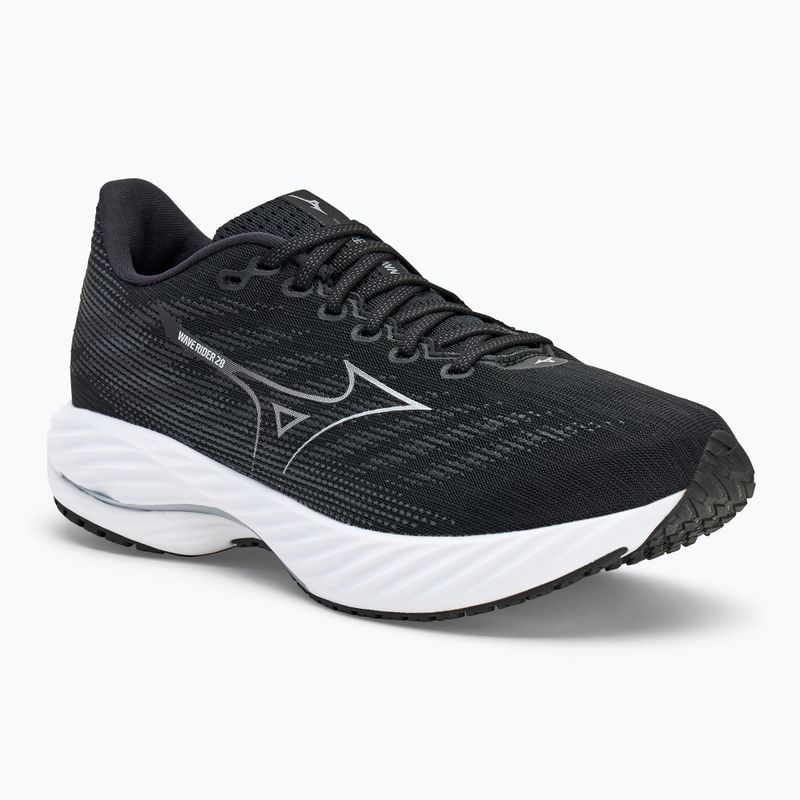 Herren Laufschuhe Mizuno Wave Rider 28 2E schwarz/silber/ebony