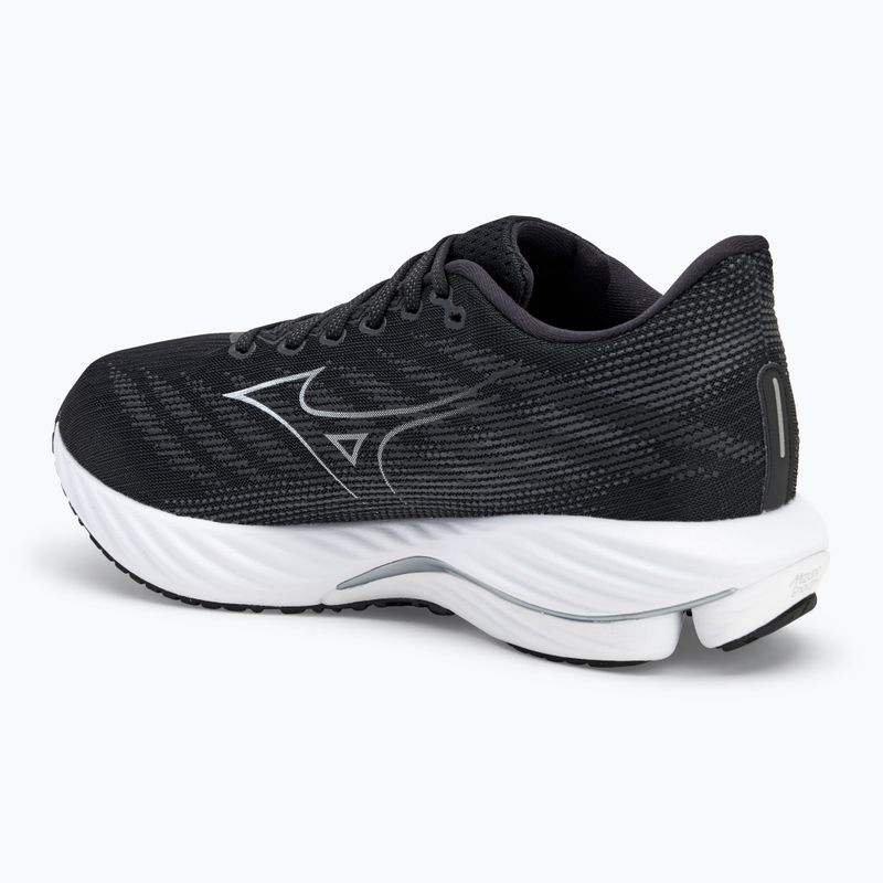 Herren Laufschuhe Mizuno Wave Rider 28 2E schwarz/silber/ebony 3