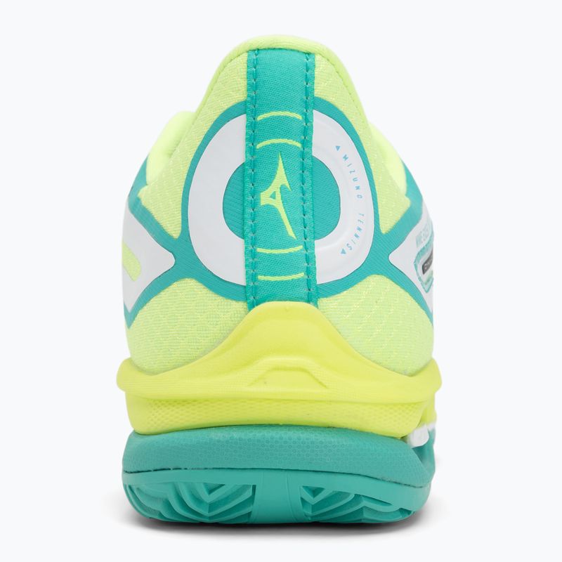 Damen Tennisschuhe Mizuno Wave Exceed Tour 6 CC W weiß/schwarz/mizuno neo lime 6