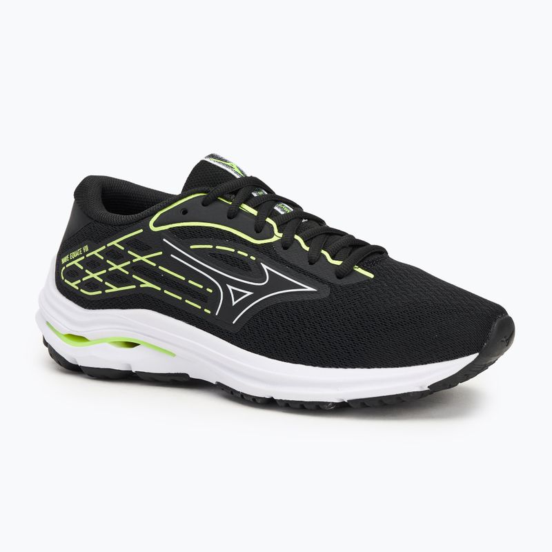 Laufschuhe Herren Mizuno Wave Equate 8 black/white/mizuno neo lime