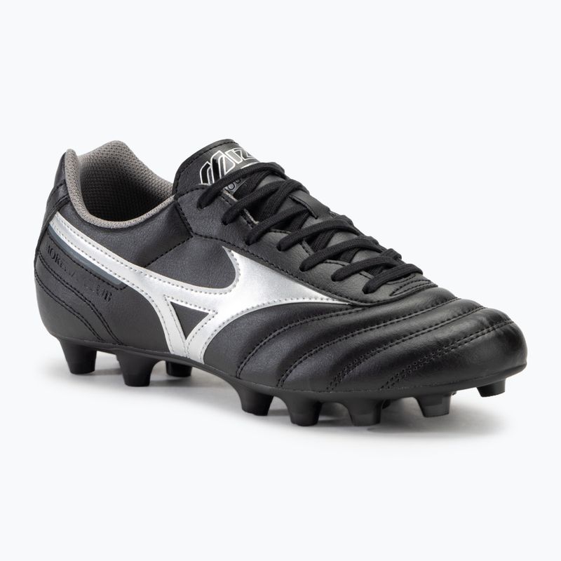 Herren Mizuno Morelia II Club FG Fußballschuhe schwarz/Galaxysilber/dunkler Schatten