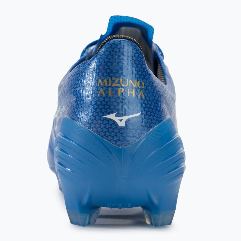 Herren Fußballschuhe Mizuno α Elite FG weiß/laser blau/gold 6