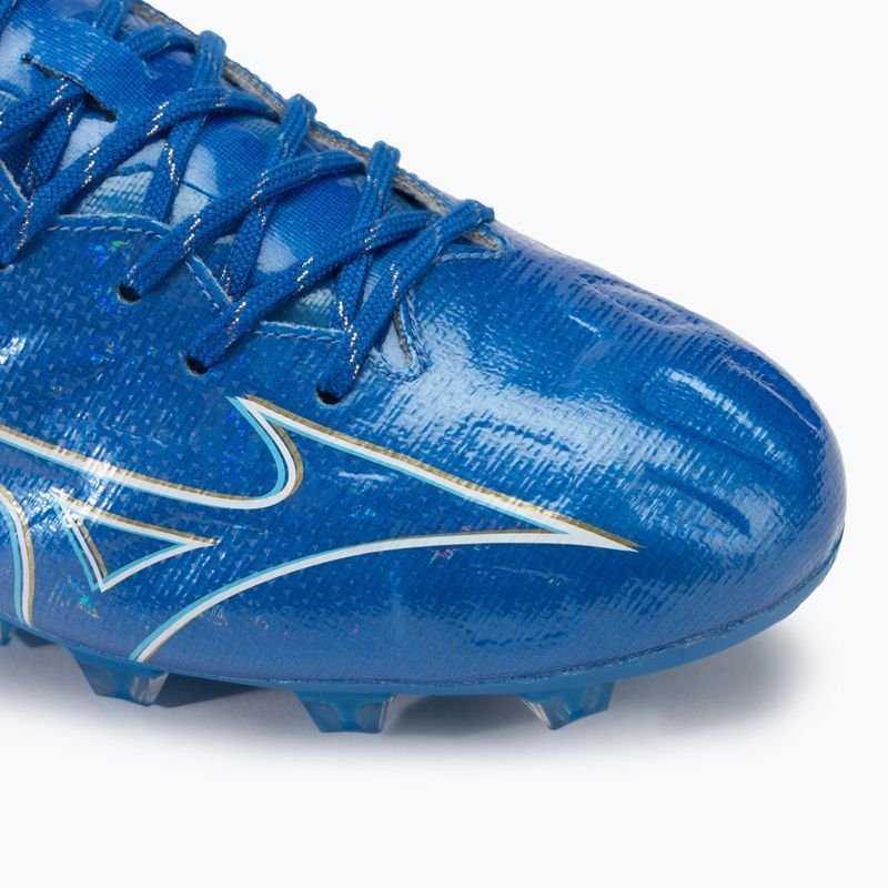 Herren Fußballschuhe Mizuno α Elite FG weiß/laser blau/gold 7