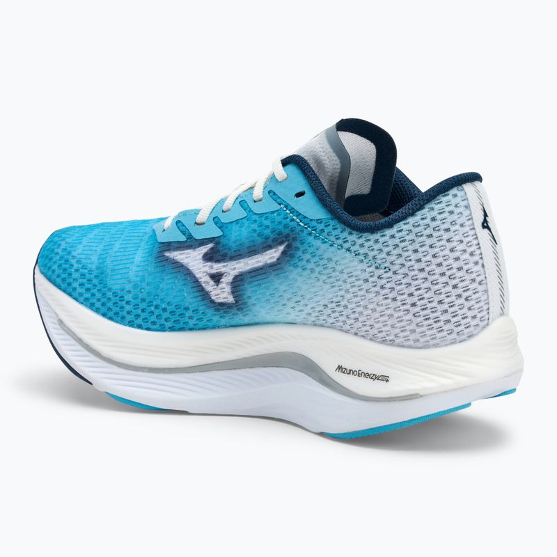 Damen Laufschuhe Mizuno Wave Rebellion Flash 2 river blau/blau wing teal/weiß 3
