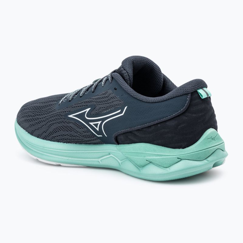 Damen Laufschuhe Mizuno Wave Revolt 3 india ink/neo silver/dusty jade green 3
