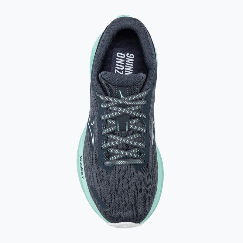 Damen Laufschuhe Mizuno Wave Revolt 3 india ink/neo silver/dusty jade green 5