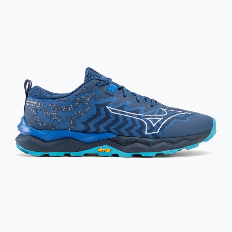 Herren Laufschuhe Mizuno Wave Daichi 8 GTX klassisch blau/weiß/pageant blau 2