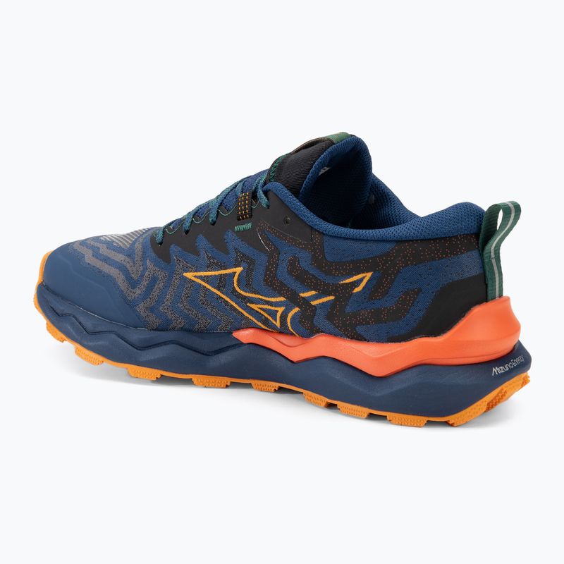 Herren Laufschuhe Mizuno Wave Daichi 8 Kombi blau/aprikot/scharf orange 3