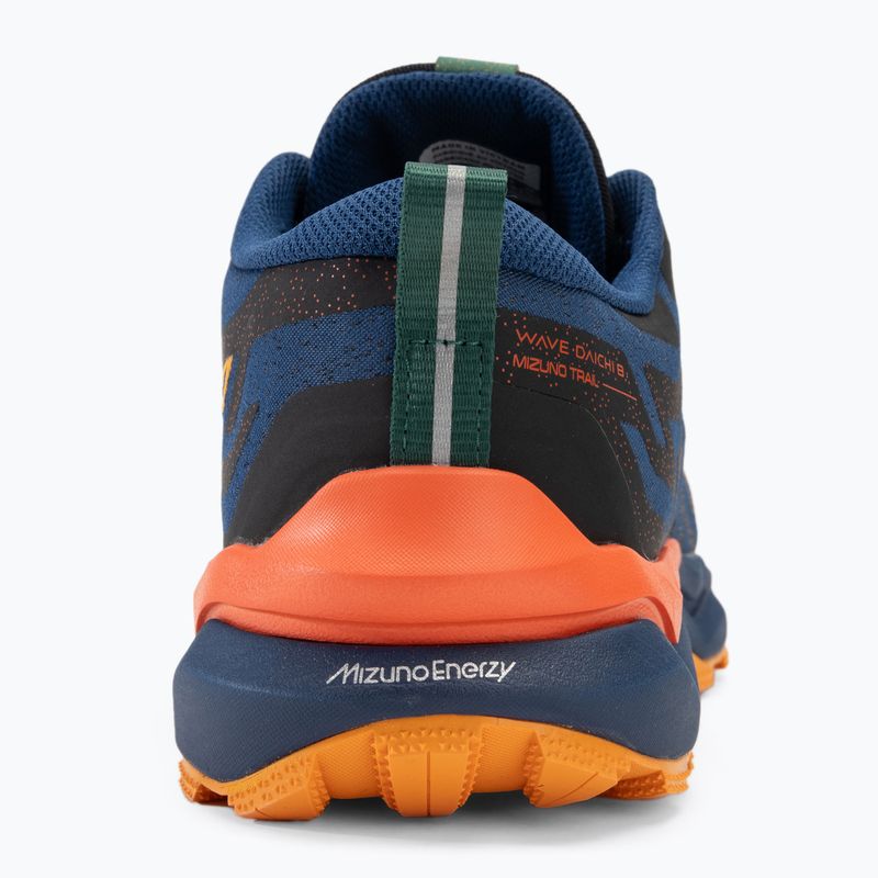 Herren Laufschuhe Mizuno Wave Daichi 8 Kombi blau/aprikot/scharf orange 6