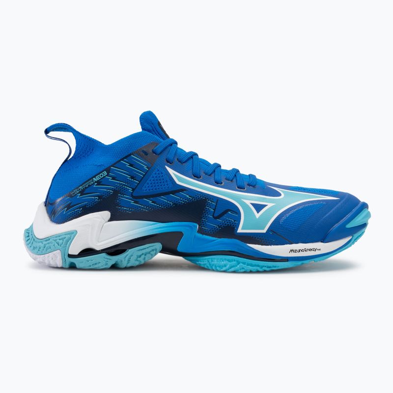 Herren-Volleyballschuhe Mizuno Wave Lightning Neo 3 mugen blau/weiß/estate blau 2