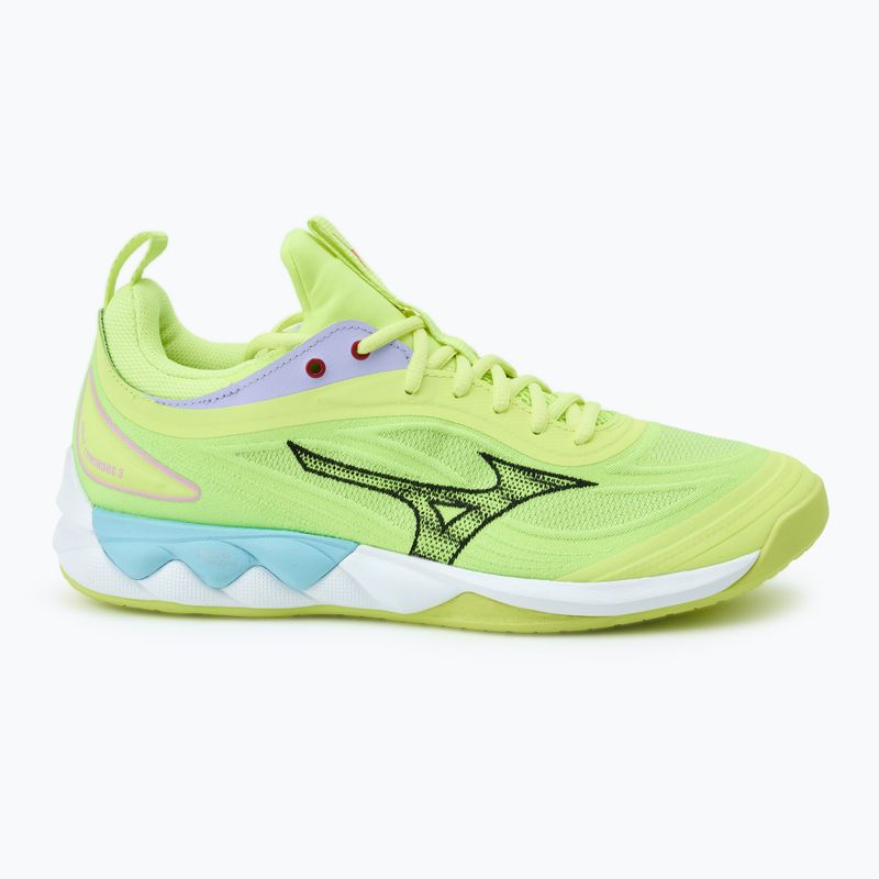 Herren-Volleyballschuhe Mizuno Wave Luminous 3 neo lime/schwarz/splish splash 2