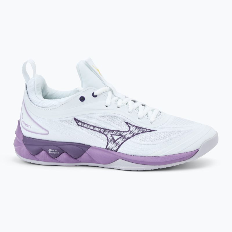 Damen Volleyballschuhe Mizuno Wave Luminous 3 weiß/violett/quince 2