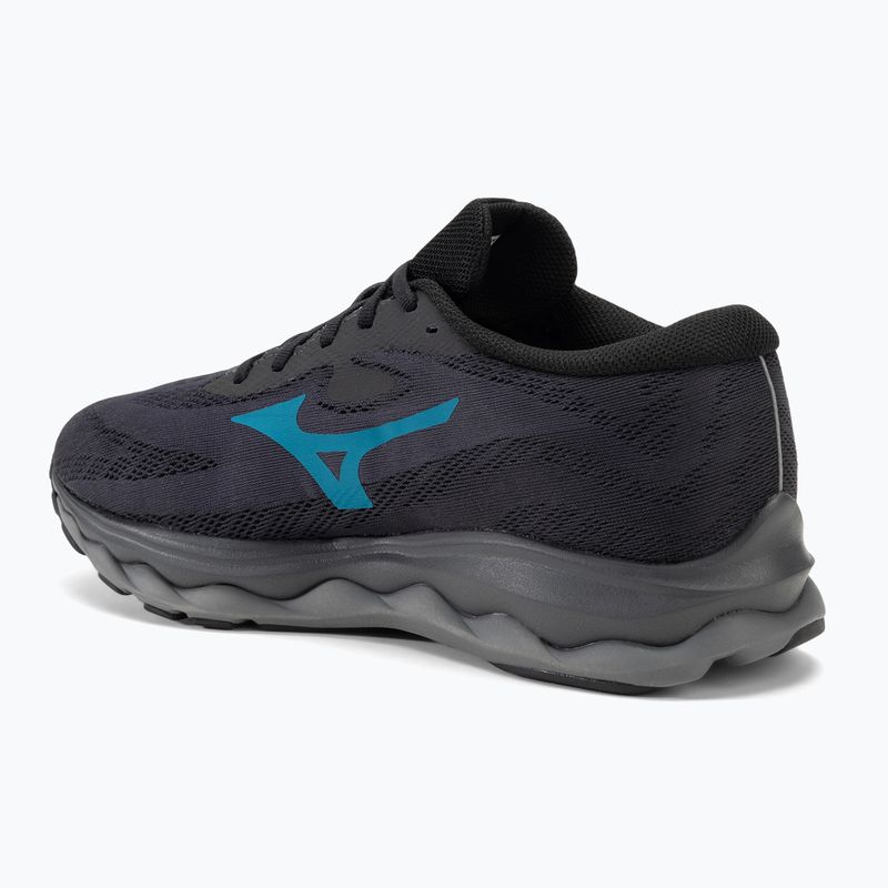 Herren Laufschuhe Mizuno Wave Serene GTX ebony/crystal teal/schwarz 3