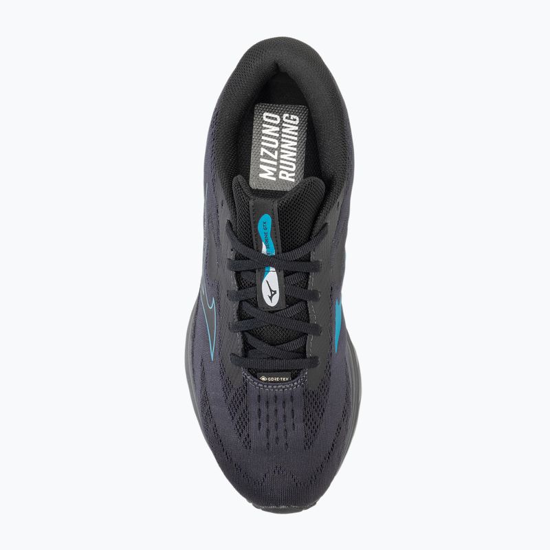 Herren Laufschuhe Mizuno Wave Serene GTX ebony/crystal teal/schwarz 5