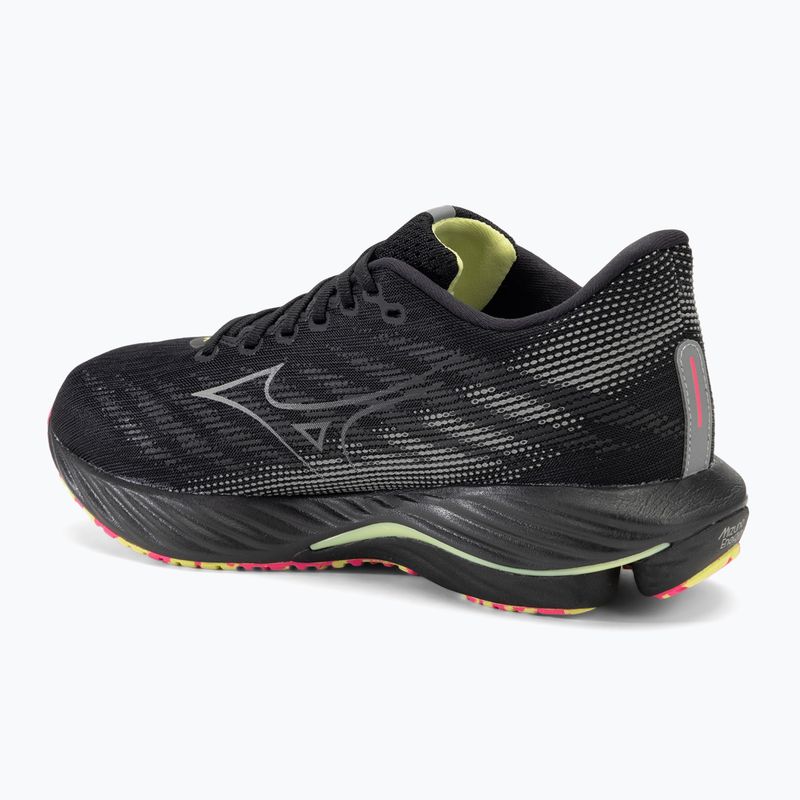 Herren Laufschuhe Mizuno Wave Rider 28 schwarz/silber/kalk 3
