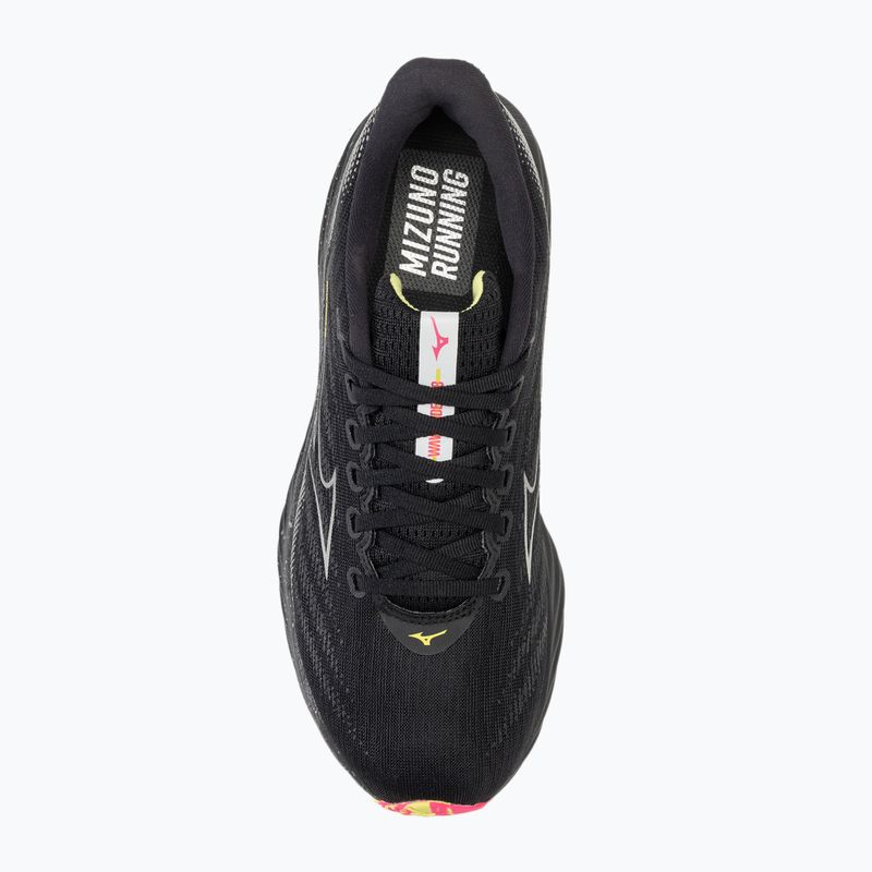Herren Laufschuhe Mizuno Wave Rider 28 schwarz/silber/kalk 5