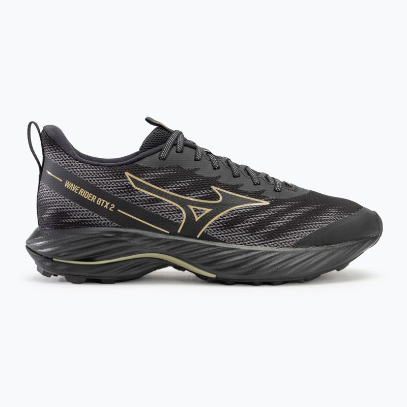 Herren Laufschuhe Mizuno Wave Rider GTX 2 schwarz/golden halo/quiet shade 2