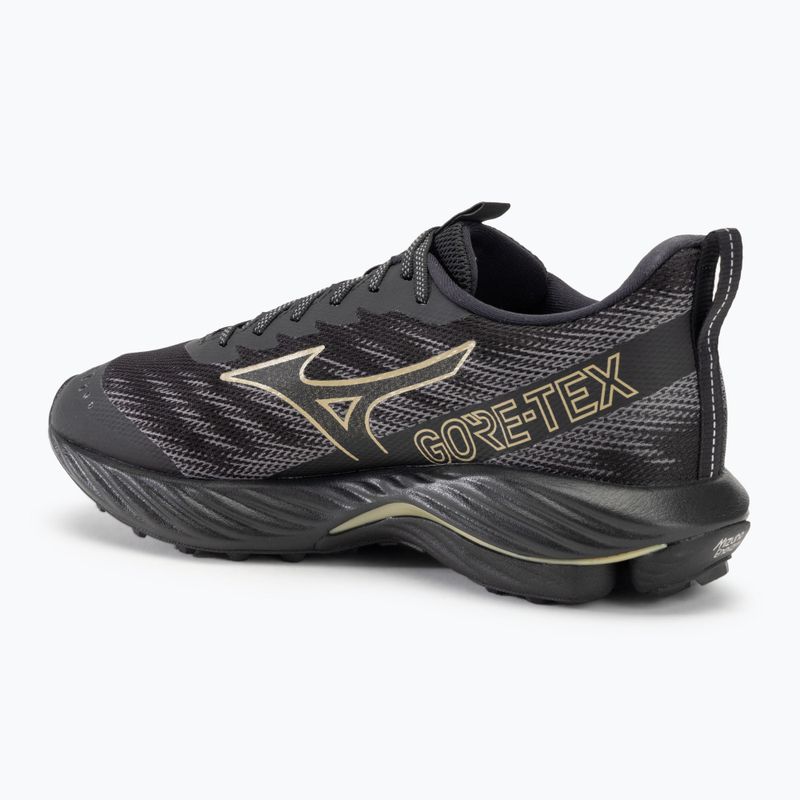 Herren Laufschuhe Mizuno Wave Rider GTX 2 schwarz/golden halo/quiet shade 3