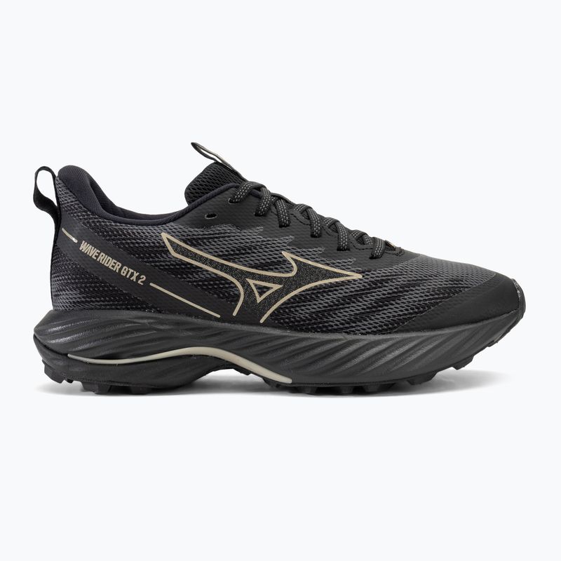 Damen Laufschuhe Mizuno Wave Rider GTX 2 iron gate/ge gold/schwarz 2