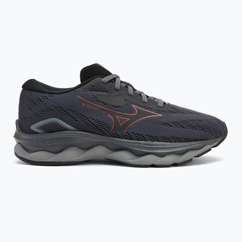 Damen Laufschuhe Mizuno Wave Serene GTX ebony/rumba rot/schwarz 2