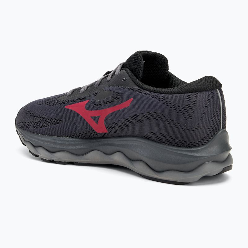 Damen Laufschuhe Mizuno Wave Serene GTX ebony/rumba rot/schwarz 3