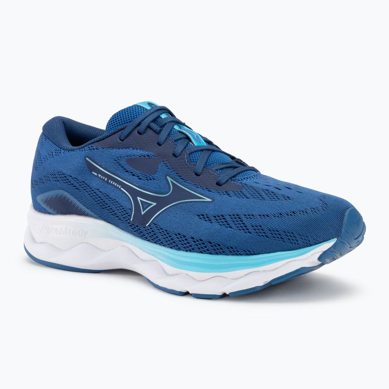 Herren Laufschuhe Mizuno Wave Serene classic blau/quecksilberblau/weiß