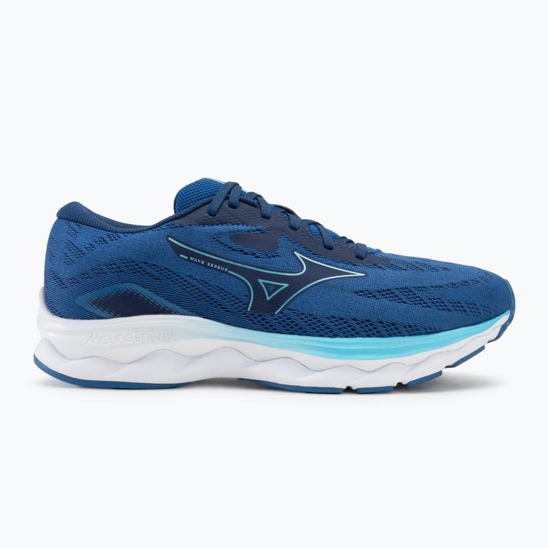 Herren Laufschuhe Mizuno Wave Serene classic blau/quecksilberblau/weiß 2