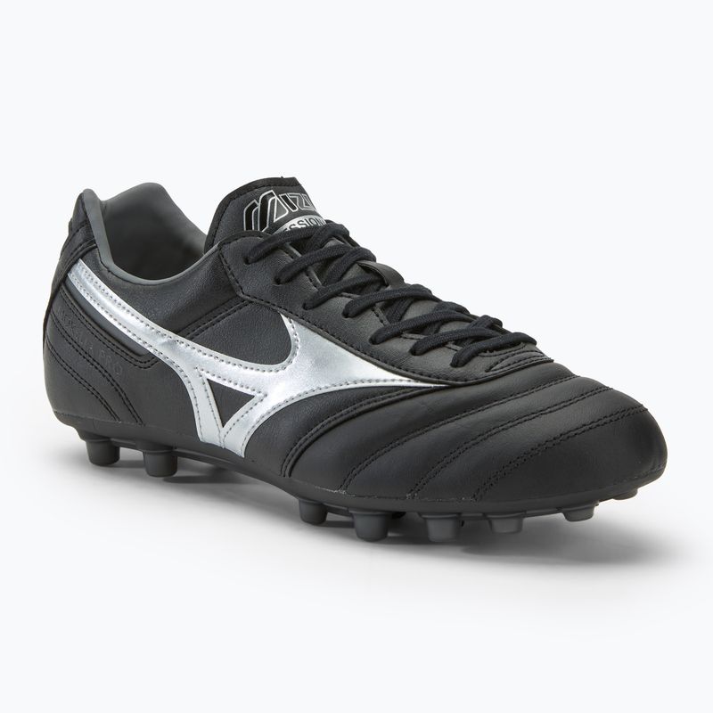 Herren Mizuno Morelia II Pro AG Fußballschuhe schwarz/Galaxysilber/dunkler Schatten