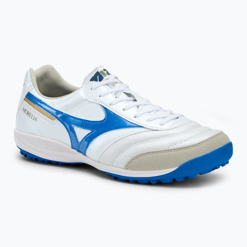 Mizuno Morelia Sala Elite TF Herren Fußballschuhe weiß/laser blau/gold