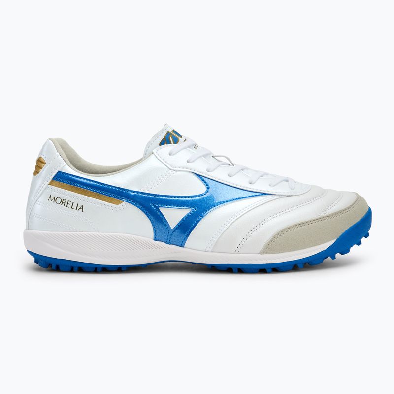 Mizuno Morelia Sala Elite TF Herren Fußballschuhe weiß/laser blau/gold 2