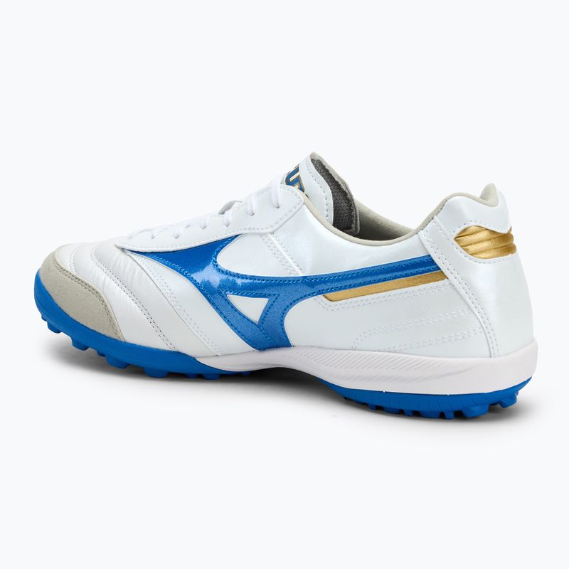 Mizuno Morelia Sala Elite TF Herren Fußballschuhe weiß/laser blau/gold 3