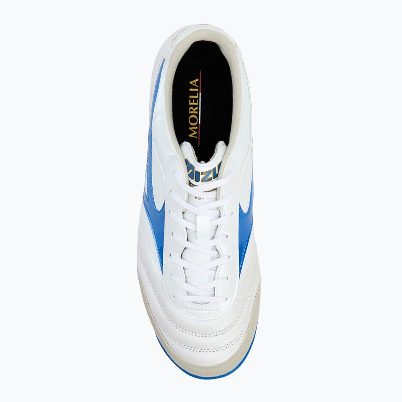 Mizuno Morelia Sala Elite TF Herren Fußballschuhe weiß/laser blau/gold 5