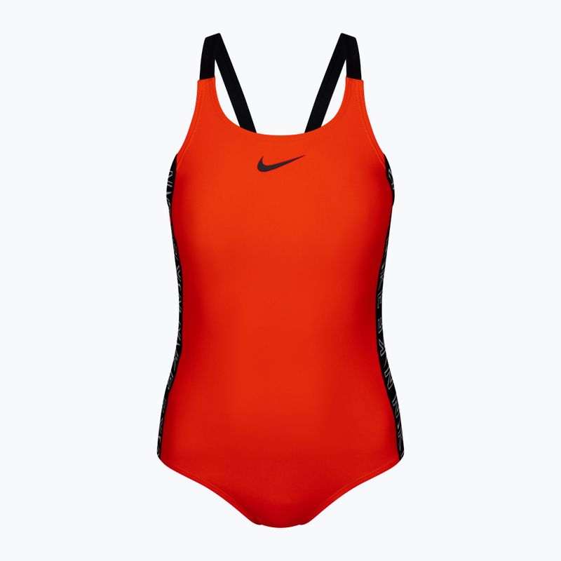 Einteiliger Badeanzug für Kinder NIKE LOGO TAPE rot NESSB758