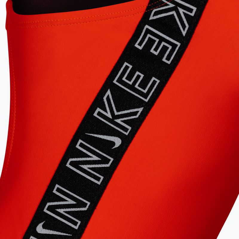 Einteiliger Badeanzug für Kinder NIKE LOGO TAPE rot NESSB758 3