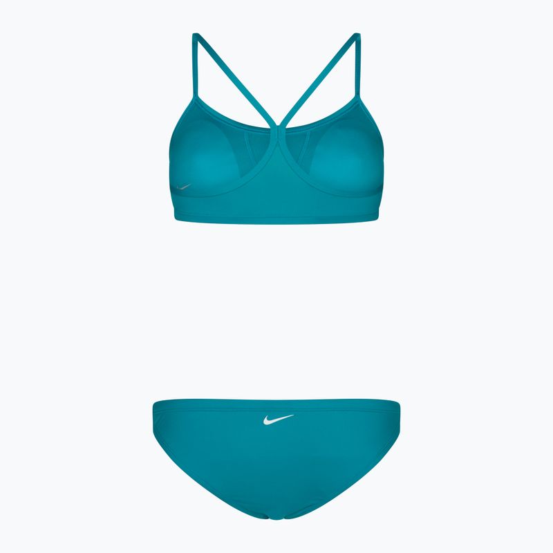 Zweiteiliger Damen-Badeanzug Nike Essential Sports Bikini hellblau NESSA211-345 2