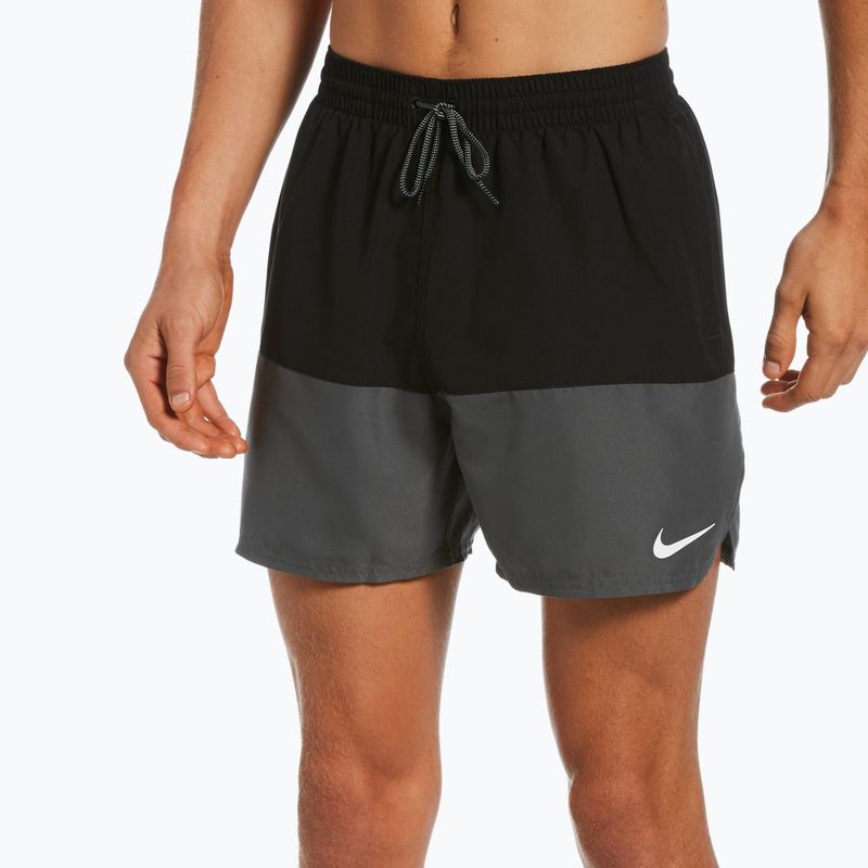 Nike Split 5" Volley Herren Badeshorts schwarz NESSB451-001 5