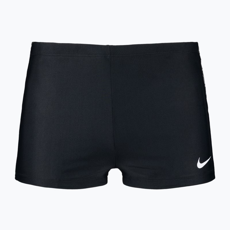 Herren Nike Logo Tape Square Leg Schwimm-Boxershorts schwarz NESSB134-001