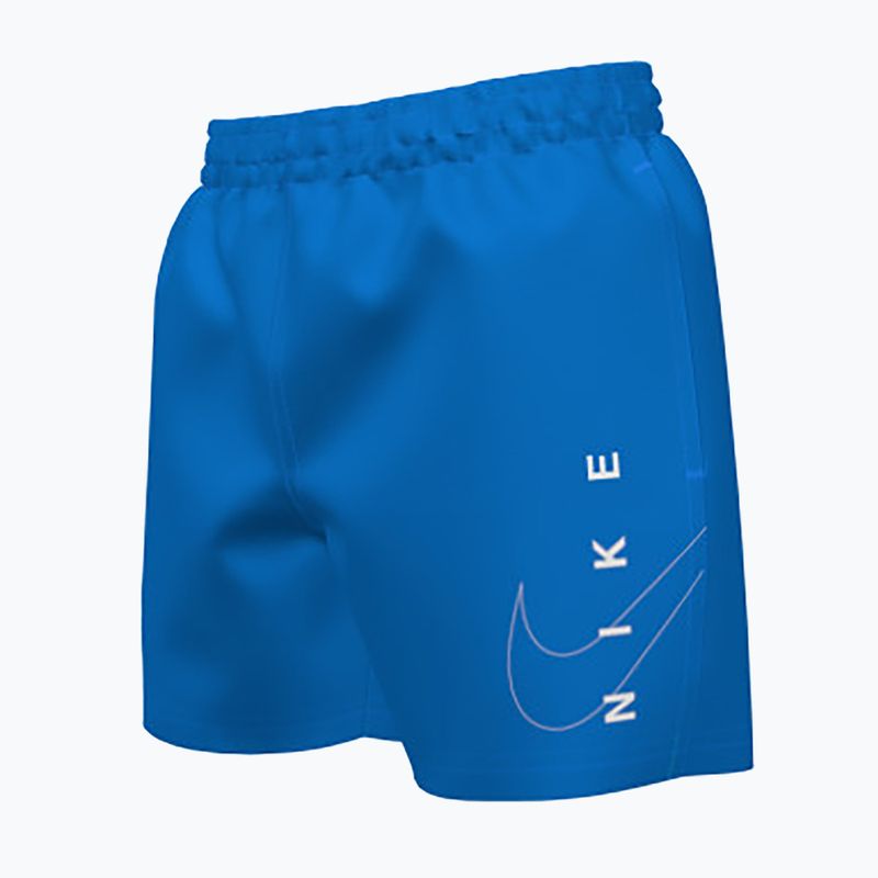 Kinder Nike Split Logo 4" Volley Schwimmen Shorts Foto blau 5