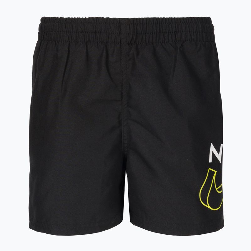 Nike Split Logo 4" Volley Kinder-Badeshorts schwarz NESSC786-001