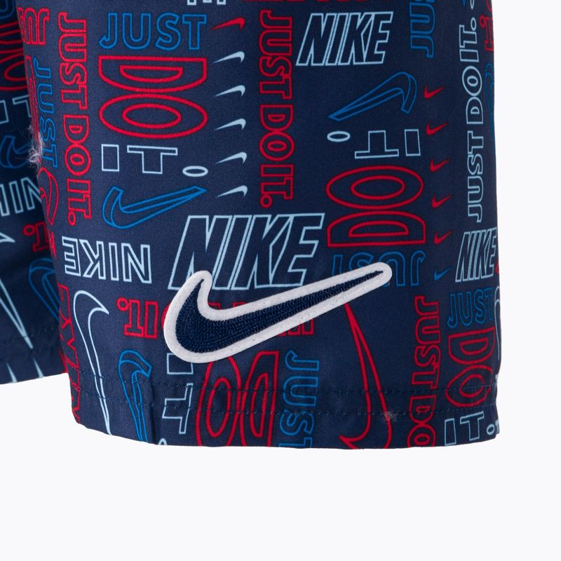 Nike Logo Mashup 8" Volley Kinder Badeshorts navy blau NESSC791-440 3