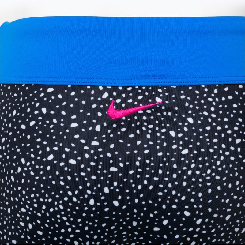 Nike Water Dots Asymmetrischer zweiteiliger Badeanzug für Kinder weiß und schwarz NESSC725-001 4
