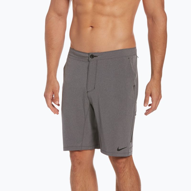 Herren Nike Flow 9  Hybrid Badeshorts dunkelgrau NESSC515 5