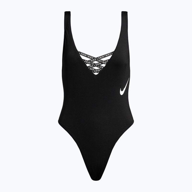 Nike Sneakerkini U-Back Damen Badeanzug einteilig schwarz NESSC254-001